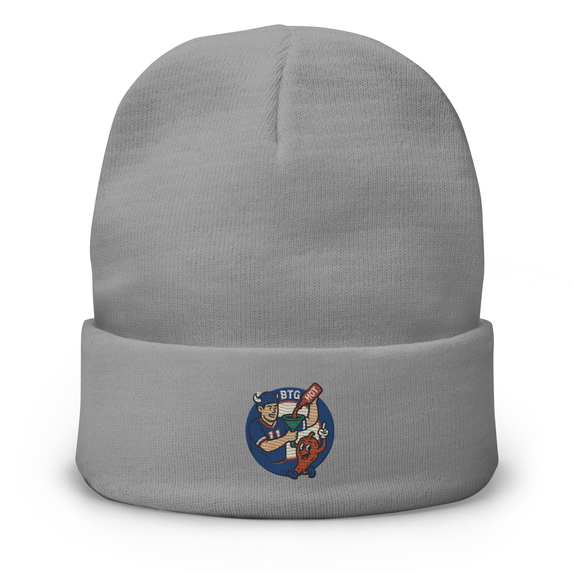 Wing Funnel Knit Beanie